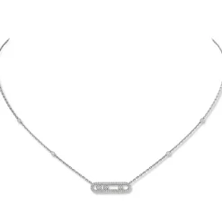 Collier Diamant Or Blanc