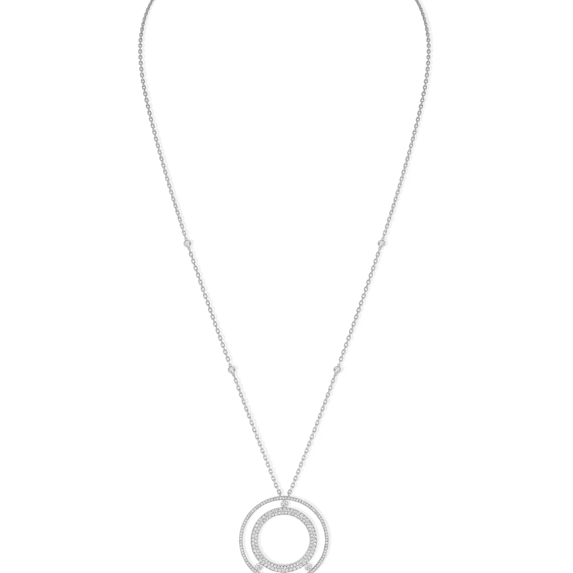 Collier Diamant Or Blanc