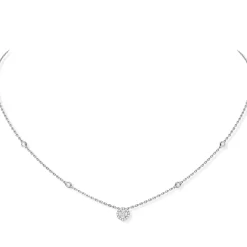 Collier Diamant Or Blanc