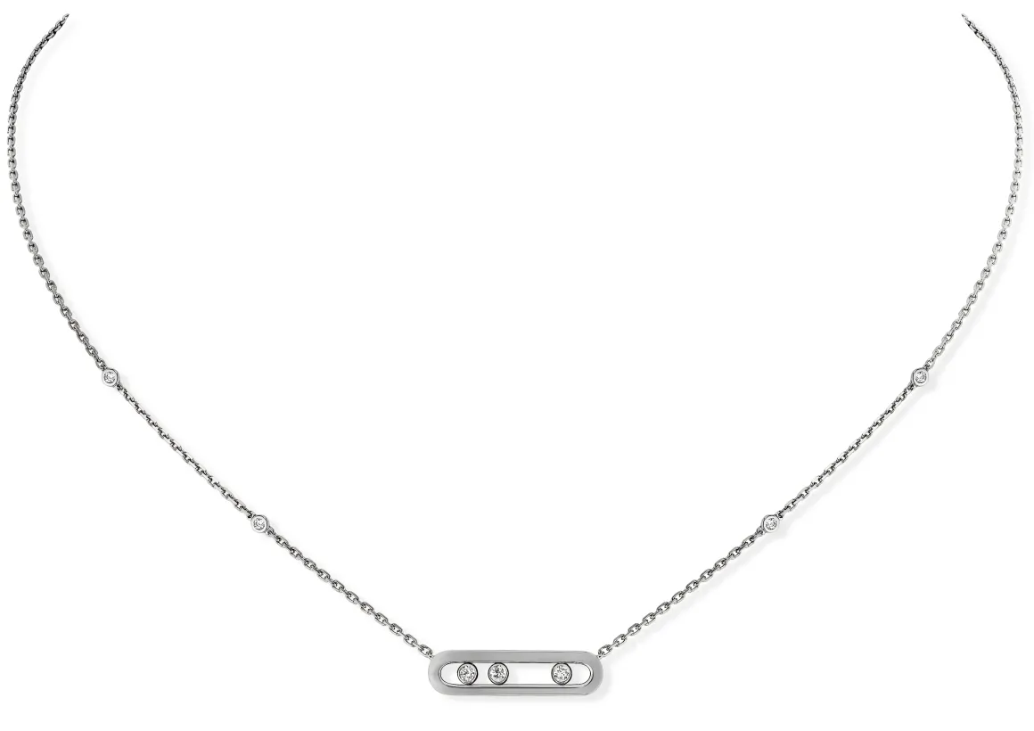 Collier Diamant Or Blanc