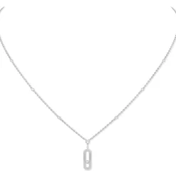 Collier Diamant Or Blanc