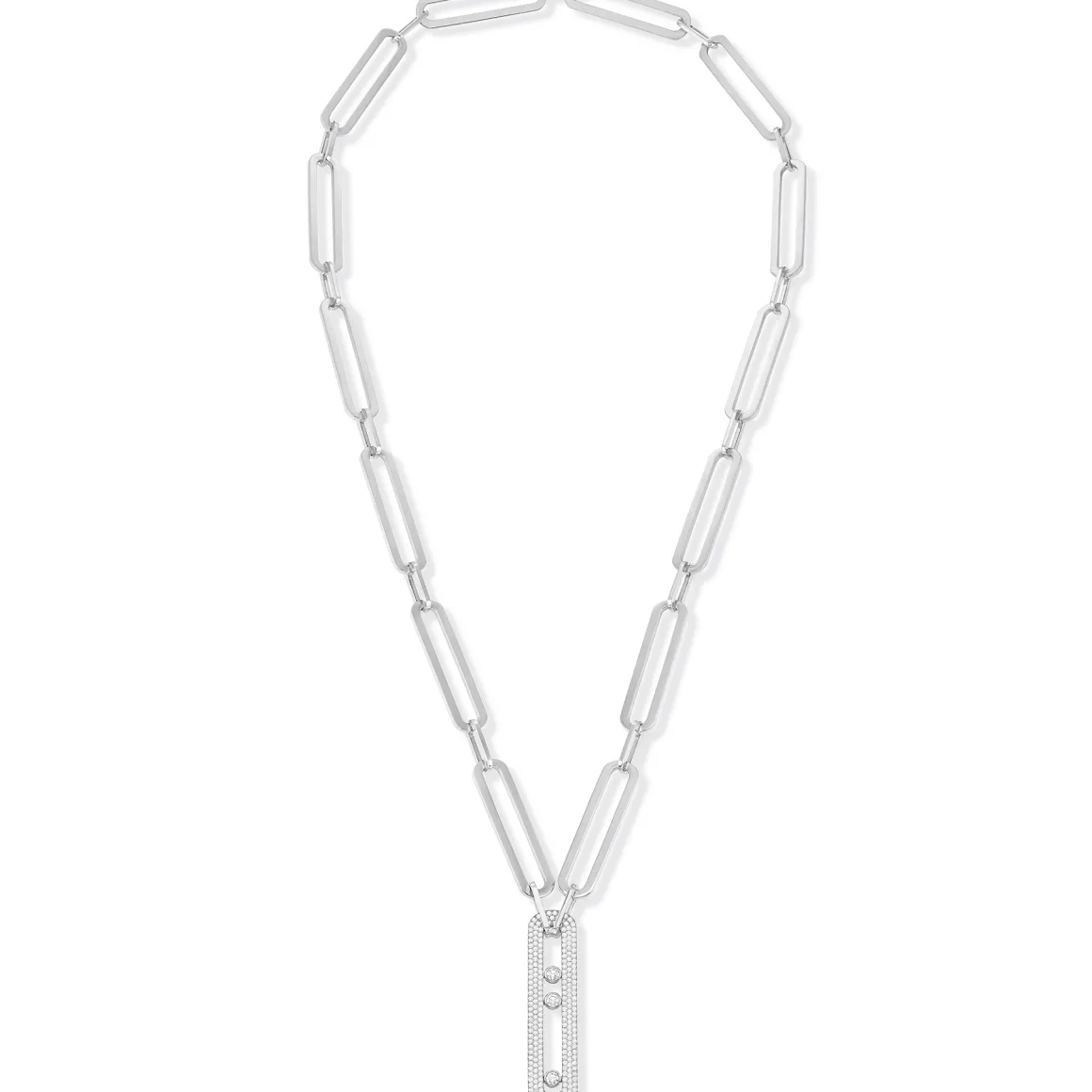 Collier Diamant Or Blanc