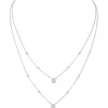 Collier Diamant Or Blanc
