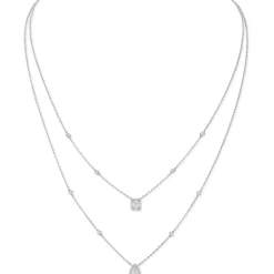 Collier Diamant Or Blanc