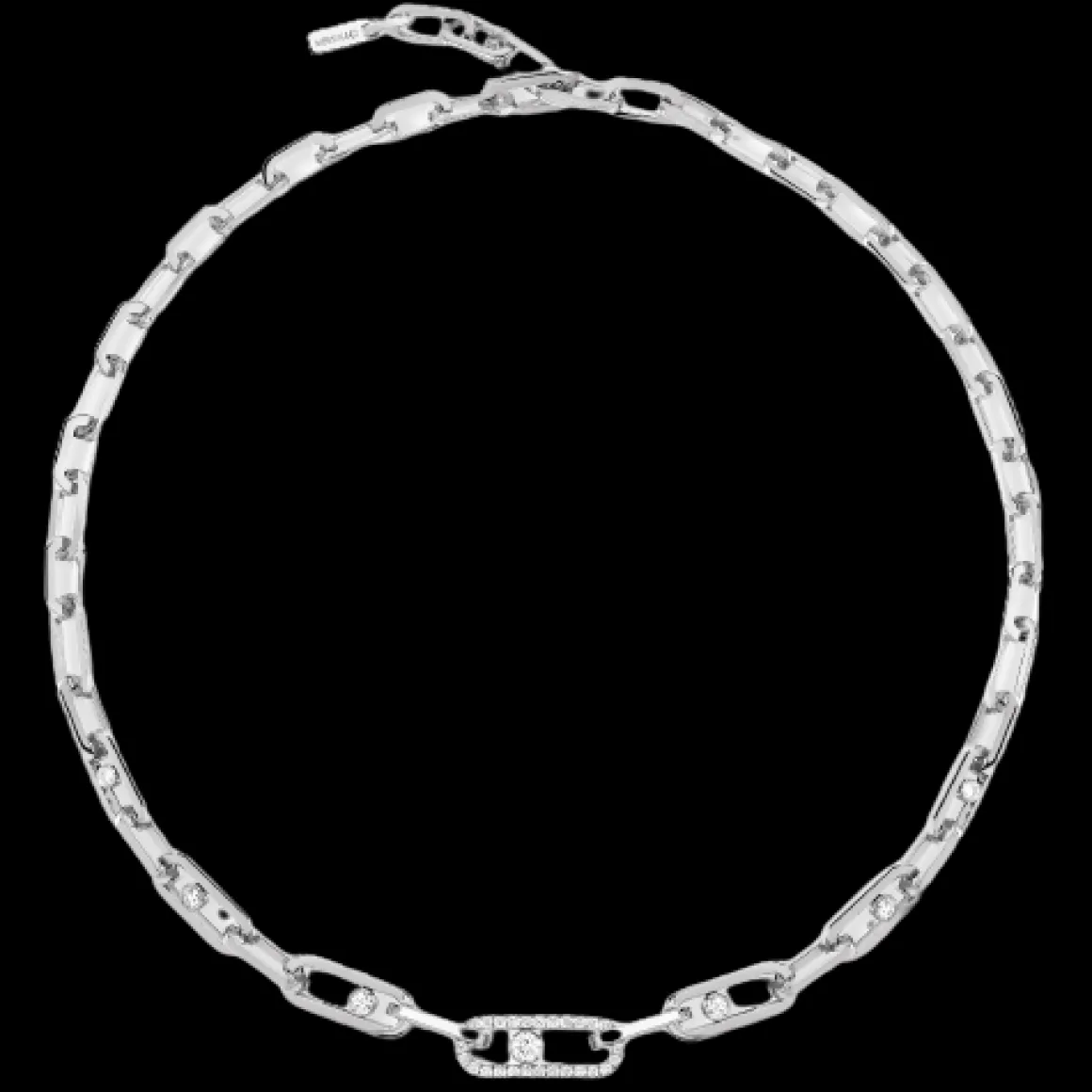 COLLIER DIAMANT OR BLANC MOVE LINK