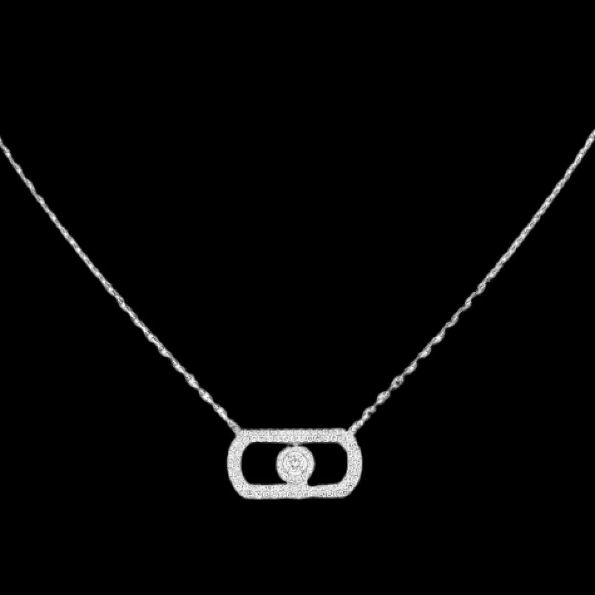 COLLIER DIAMANT OR BLANC SO MOVE PAVÉ