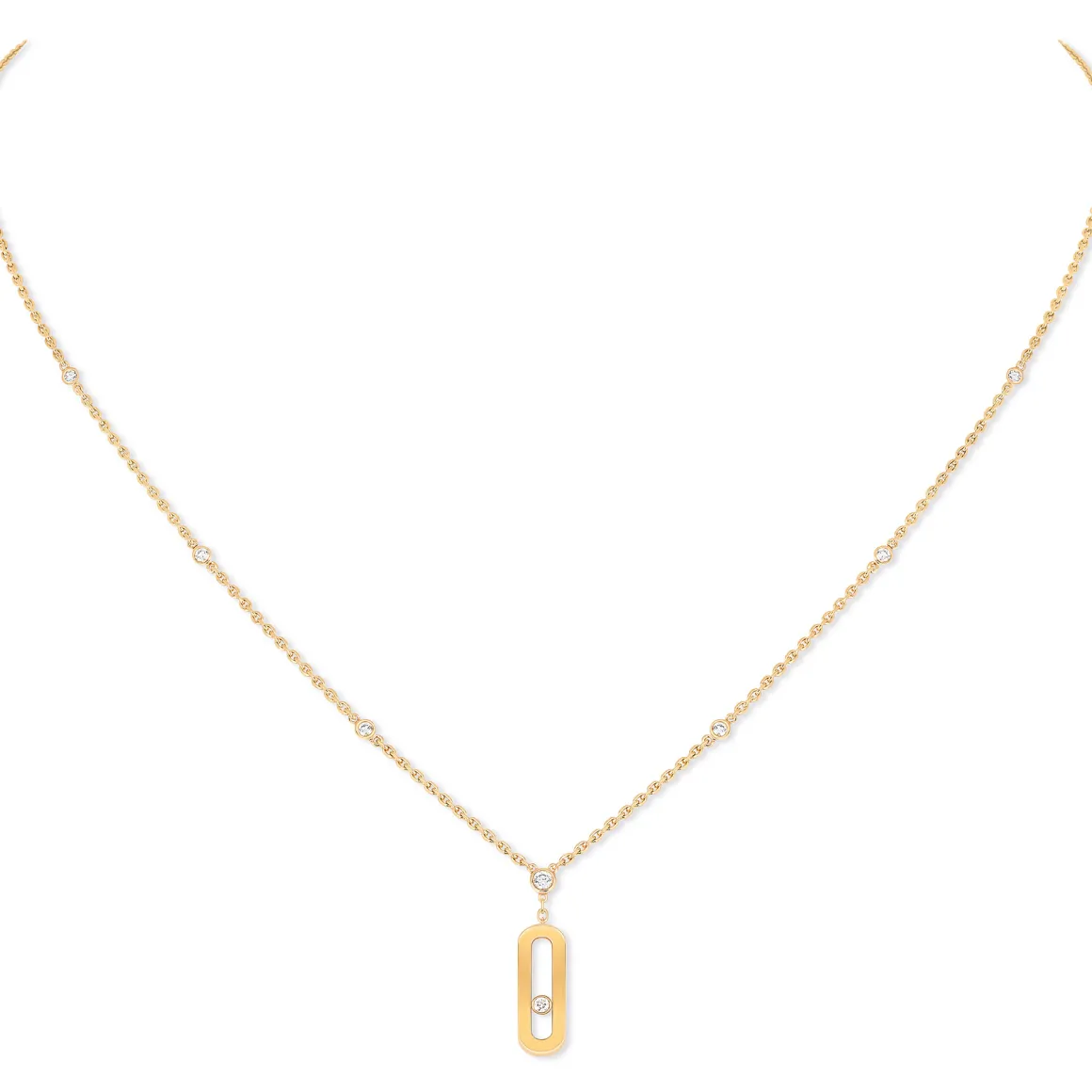 Collier Diamant Or Jaune