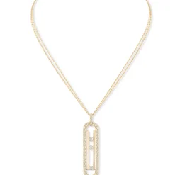 Collier Diamant Or Jaune