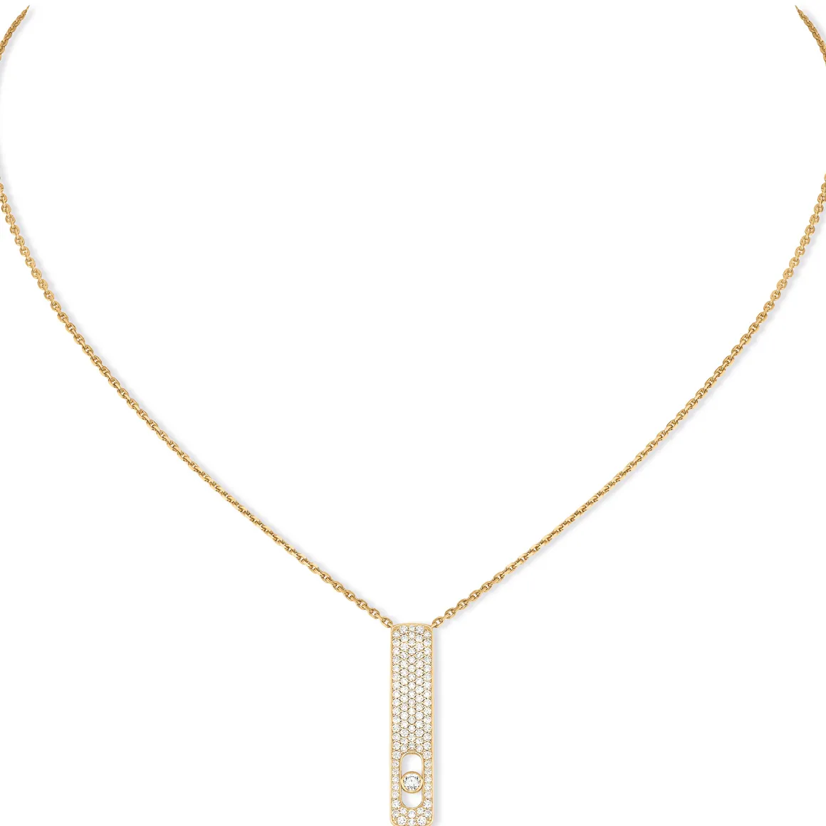 Collier Diamant Or Jaune