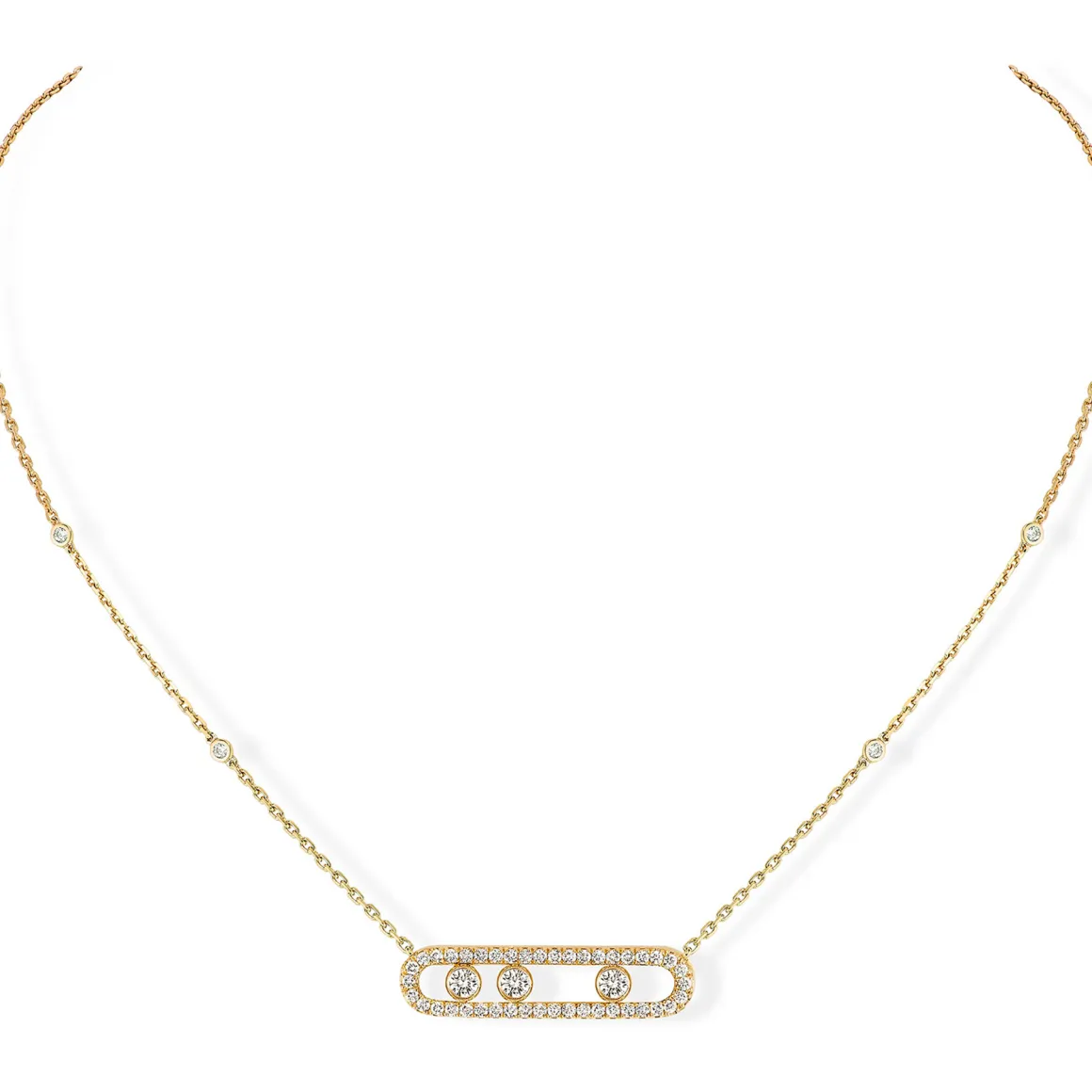 Collier Diamant Or Jaune