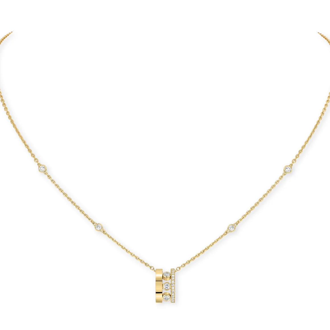 Collier Diamant Or Jaune