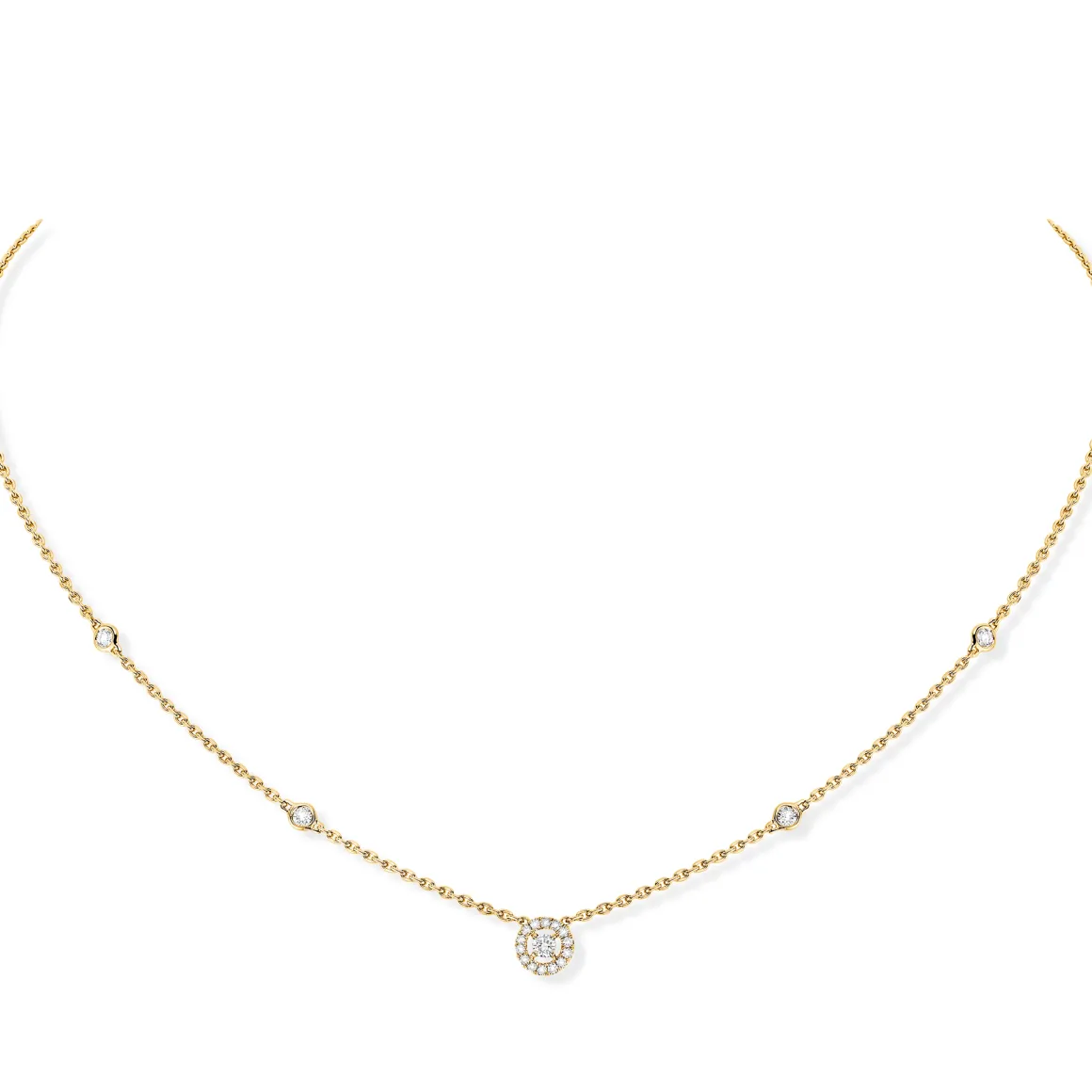 Collier Diamant Or Jaune