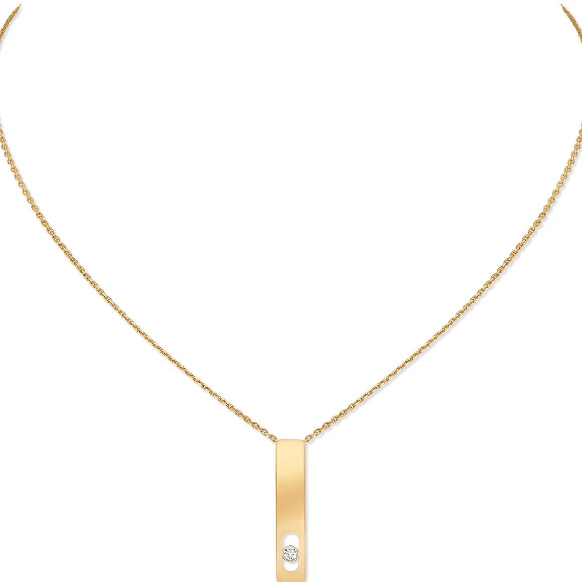 Collier Diamant Or Jaune