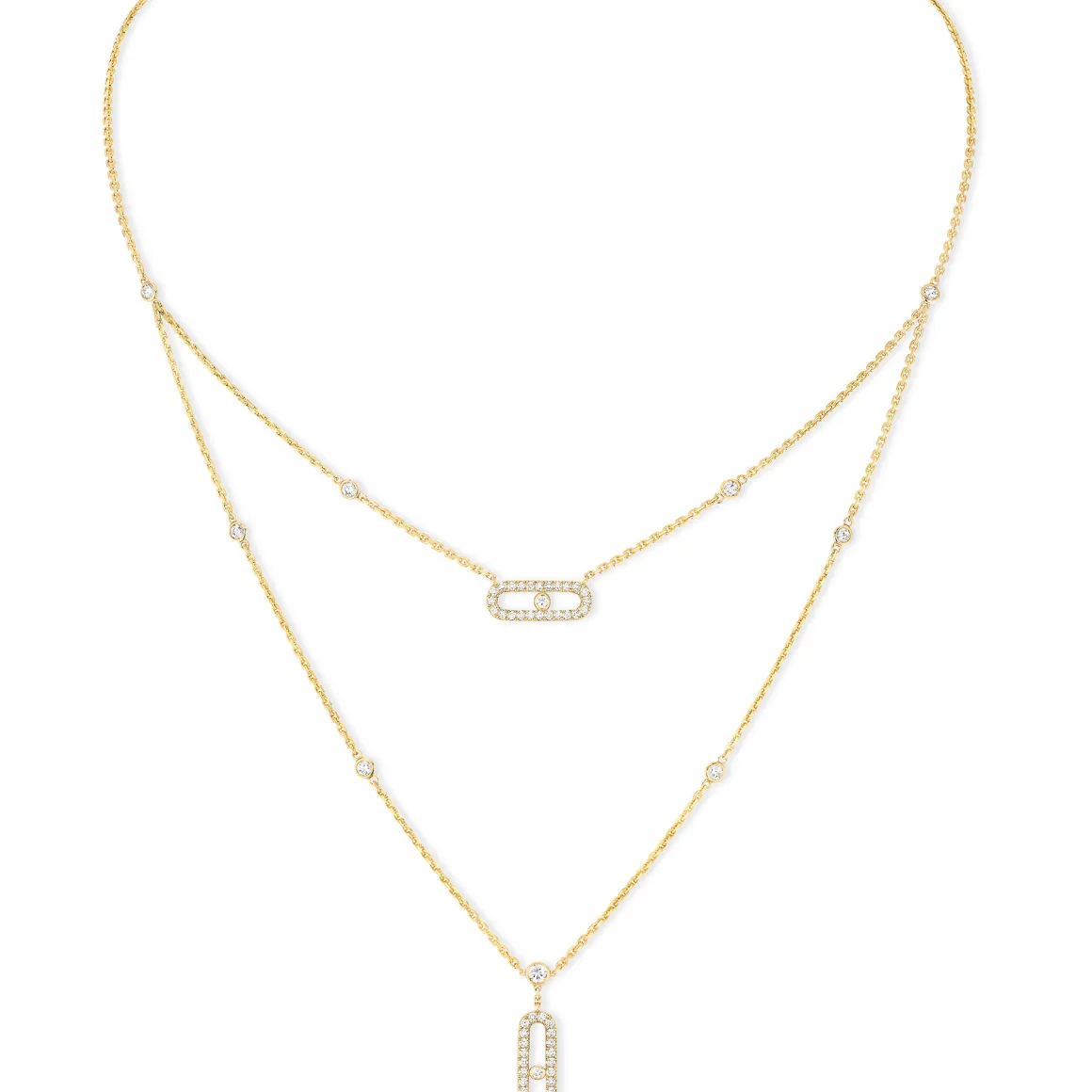 Collier Diamant Or Jaune