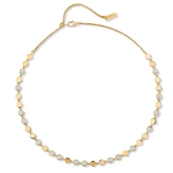 Collier diamant or jaune d-vibes mm