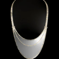 Collier Diamant Or Jaune long d-vibes multi rangs