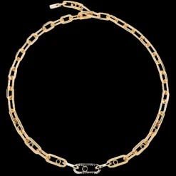 COLLIER DIAMANT OR jaune MOVE LINK