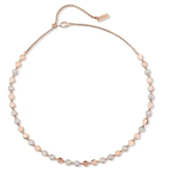 Collier diamant or rose d-vibes mm