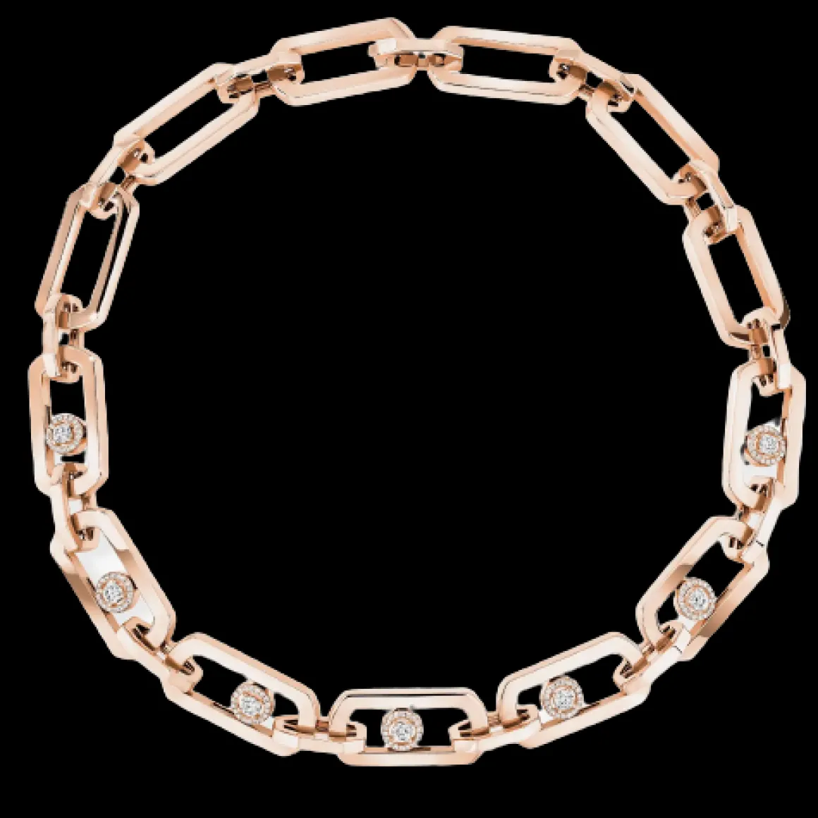 COLLIER DIAMANT OR ROSE SO MOVE XL