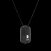 COLLIER DIAMANT TITANE BLACK PENDENTIF GM MOVE TITANIUM BLACK
