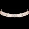 Collier D-Vibes Multi Rangs Diamant Or Rose