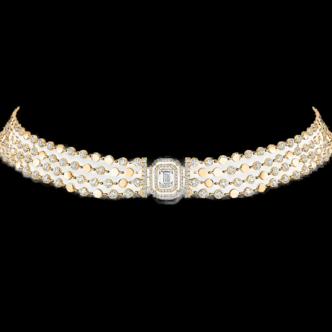 Collier D-Vibes multi-rangs en or jaune