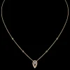 Collier femme or jaune diamant fiery 0,10ct