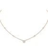 Collier Joy XS Diamant Or Rose