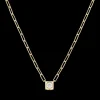 Collier Le Cube Diamant grand modèle or jaune et diamant