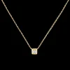 Collier Le Cube Diamant moyen modèle or jaune et diamant