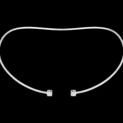Collier Le Cube Diamant moyen modèle or blanc et diamants