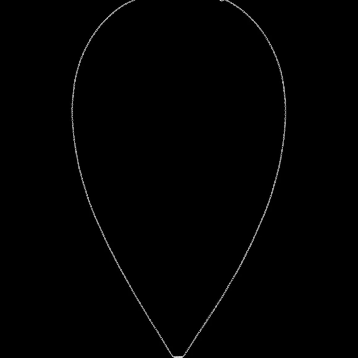 Collier Le Cube diamant or blanc et diamant