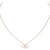 Collier Lucky Eye Diamant Or Rose