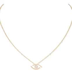 Collier Lucky Eye Diamant Or Jaune
