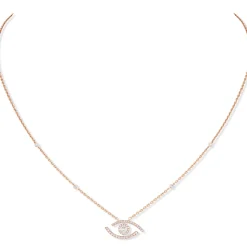 Collier Lucky Eye Diamant Or Rose