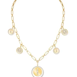 Collier Lucky Move Diamant Or Jaune