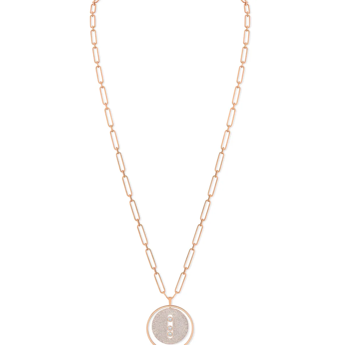 Collier Lucky Move Diamant Or Rose