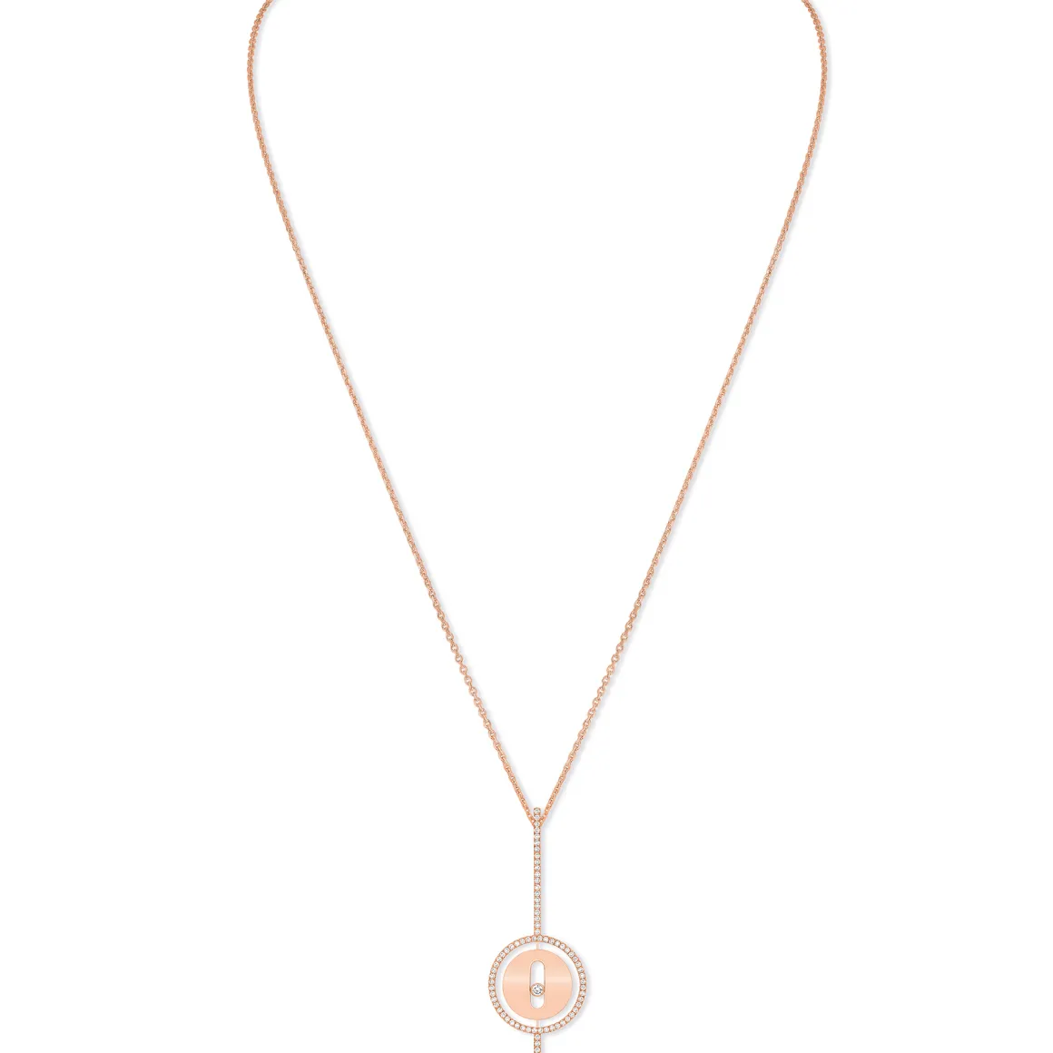 Collier Lucky Move Diamant Or Rose