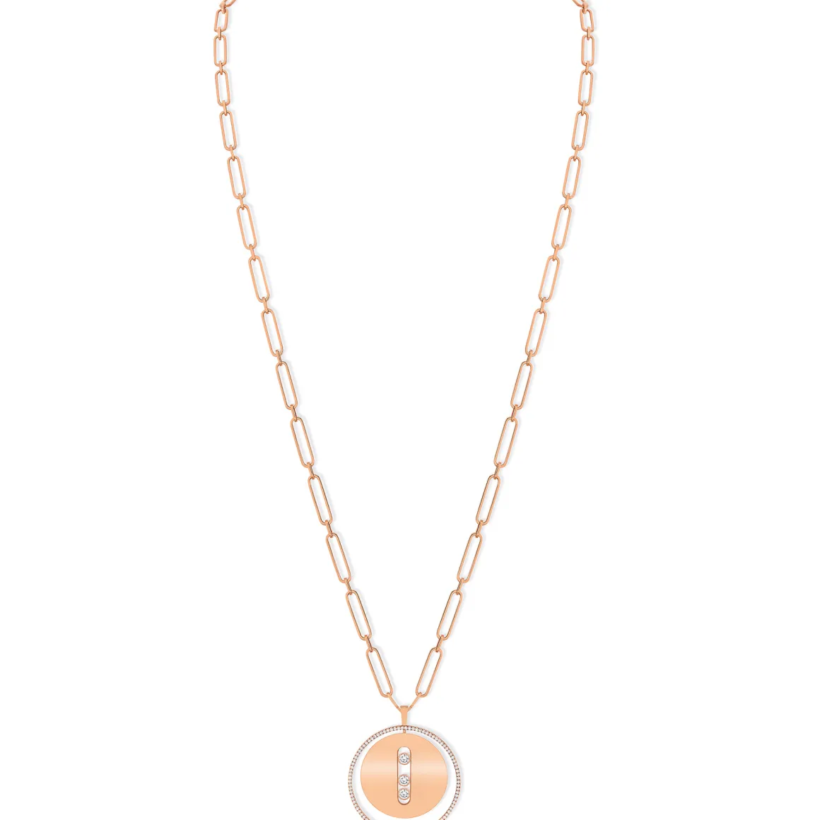 Collier Lucky Move Diamant Or Rose