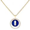 Collier Lucky Move Diamant Or Jaune et Lapis Lazuli