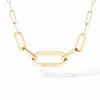 Collier Maillon grand modèle or jaune