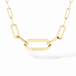 Collier Maillon grand modèle or jaune