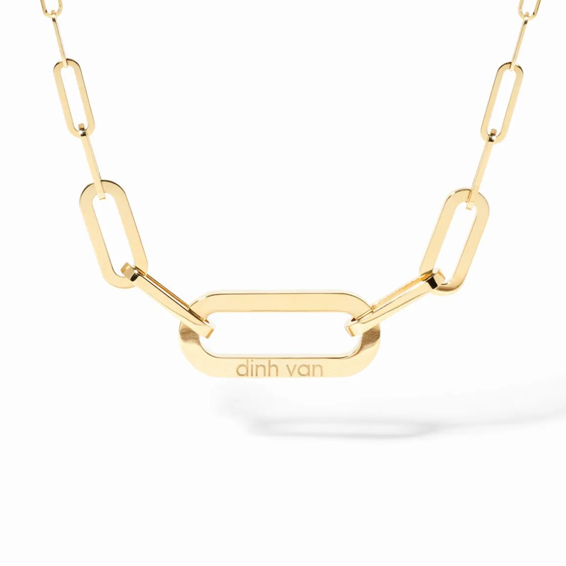 Collier Maillon grand modèle or jaune