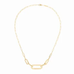 Collier Maillon grand modèle or jaune