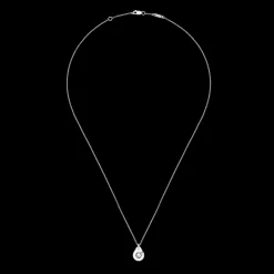 Collier Menottes dinh van R8 or blanc et diamant