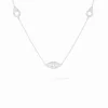Collier Menottes dinh van R5 or blanc