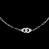Collier Menottes dinh van R10 or blanc