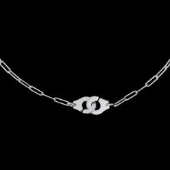 Collier Menottes dinh van R10 or blanc
