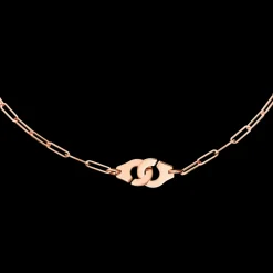 Collier Menottes dinh van R10 or rose