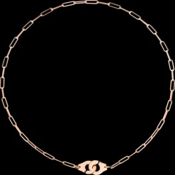 Collier Menottes dinh van R10 or rose